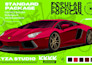 draw car illustration for t shirt design and merchandise
